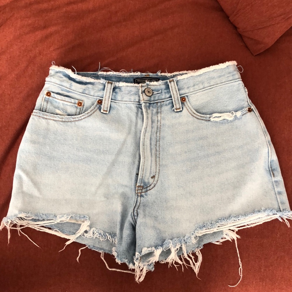 Abercrombie light wash shorts
